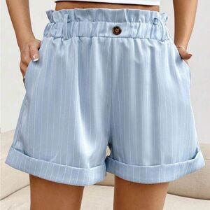 SHEIN Light Blue High Waist Shorts size large